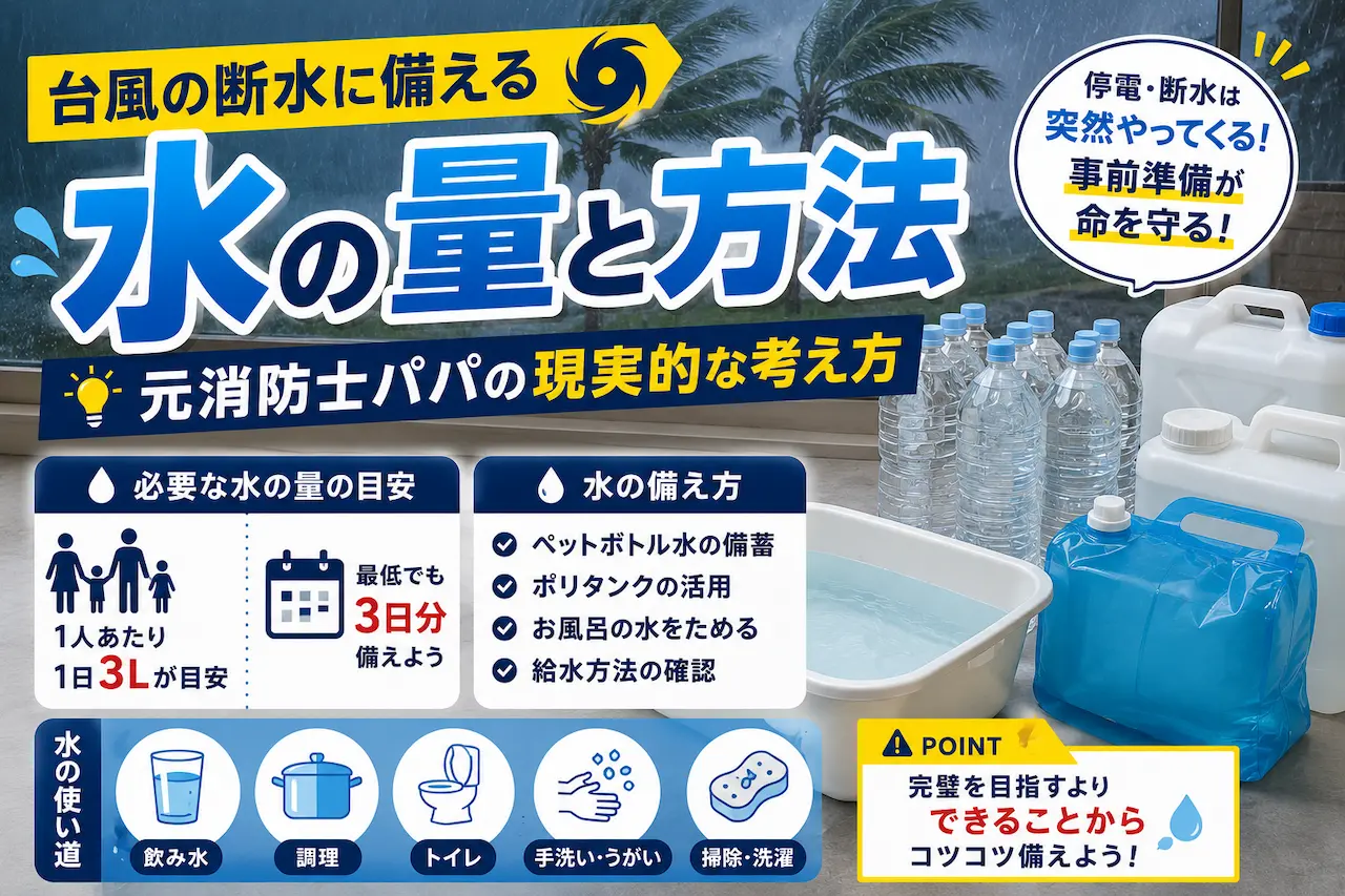 水の量と方法
